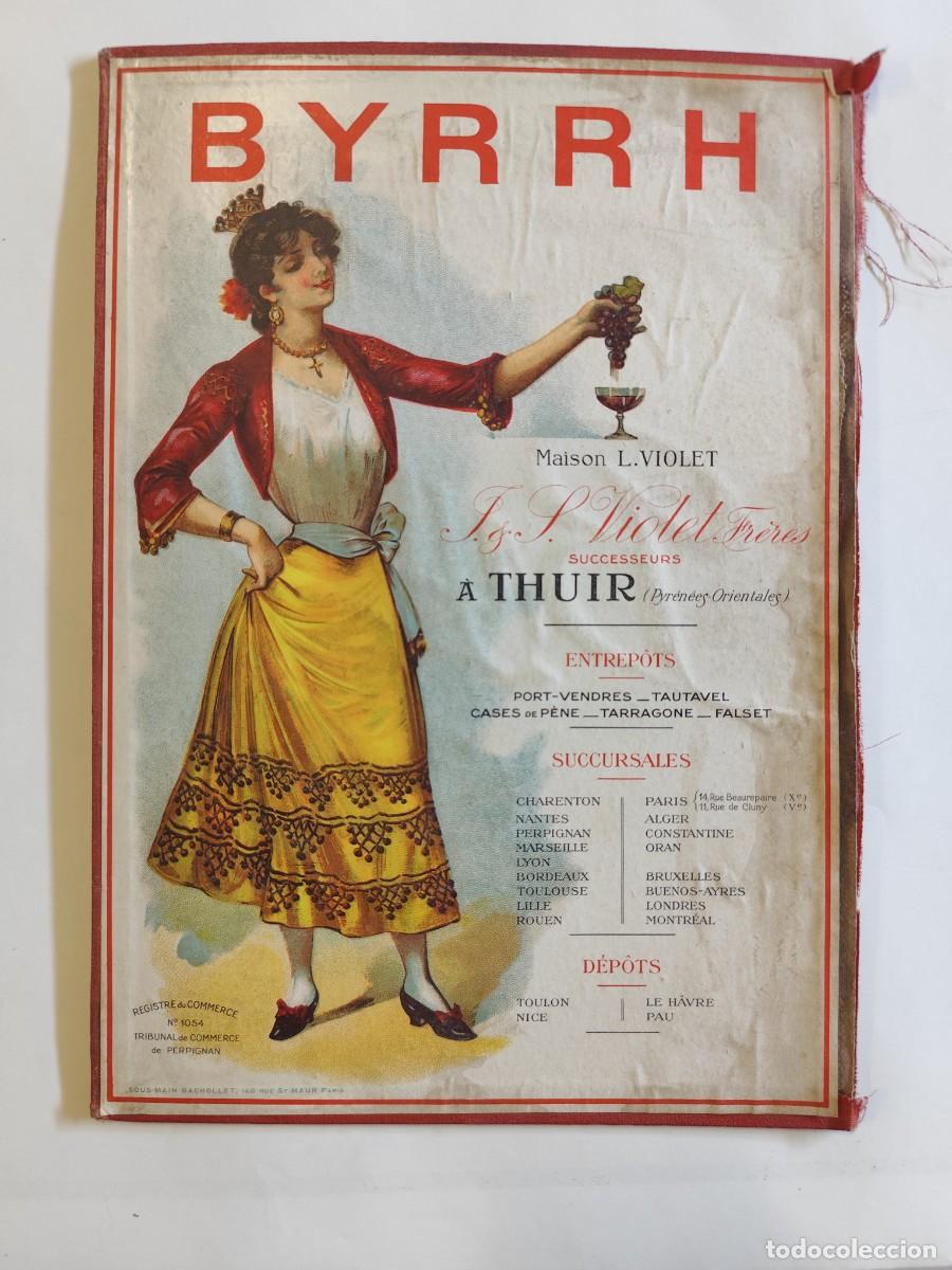 Cat&aacute;logos publicitarios: ANTIGUA PUBLICIDAD BYRRH APERITIVO FRANCES, PORTAMEN&Uacute;S, A&Ntilde;OS 20, TAPA DURA , VER FOTOS Y DESCRIPCION