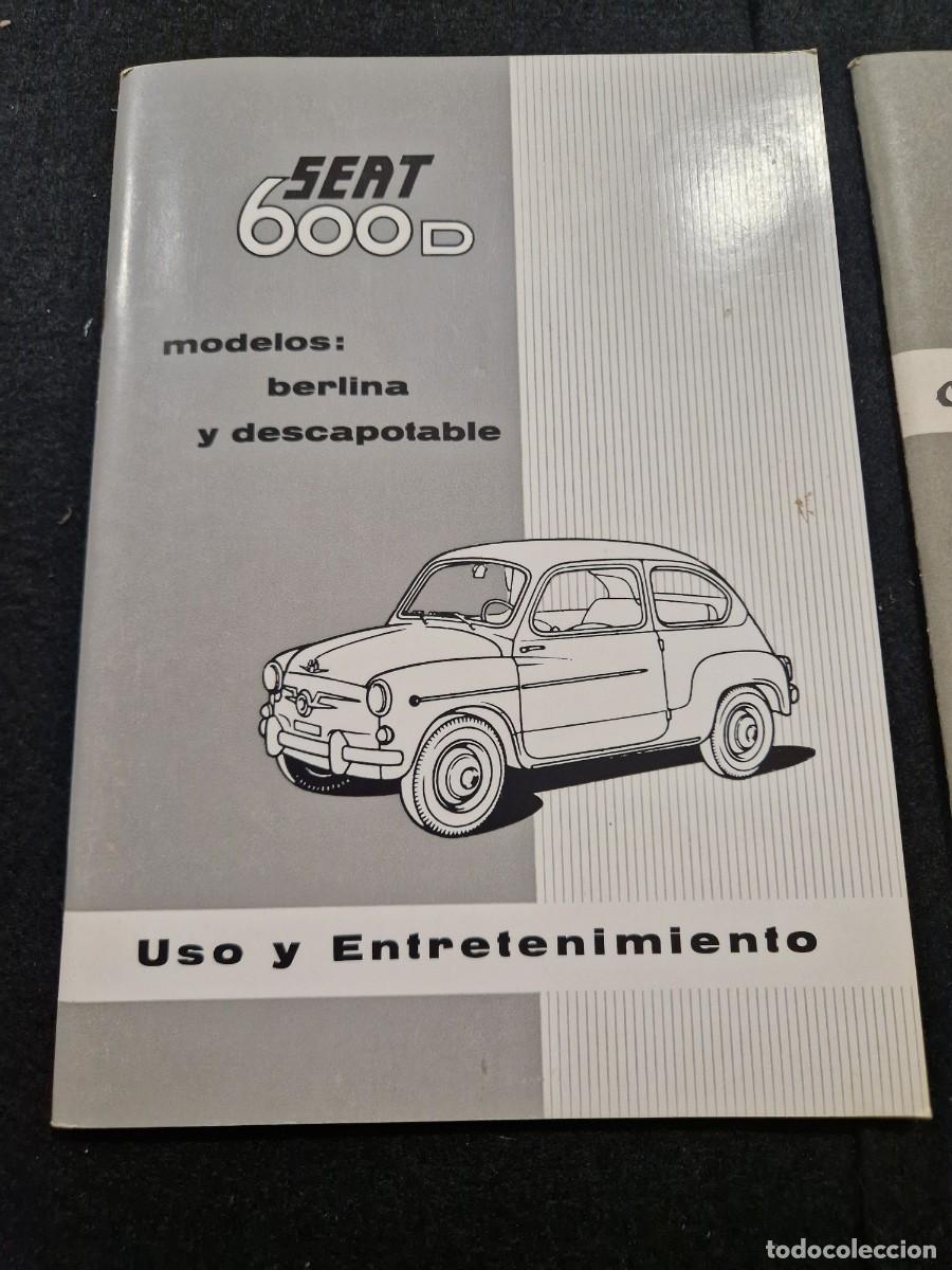 Cat&aacute;logos publicitarios: Cat&aacute;logo Seat 600 + libro + factura de compra + funda de pl&aacute;stico original Seat.