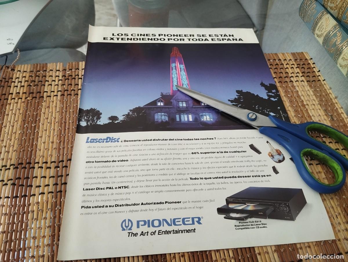 Cat&aacute;logos publicitarios: LASERDISC PIONER ANUNCIO PUBLICIDAD PERI&Oacute;DICO A&Ntilde;O 1995