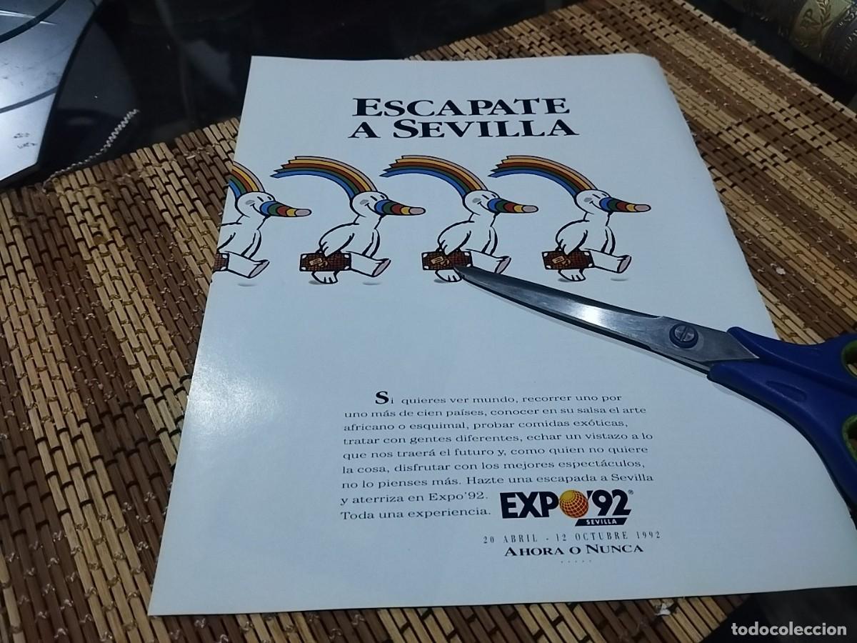 Cat&aacute;logos publicitarios: CURRO EXPO 92 ANUNCIO PUBLICIDAD REVISTA 1992