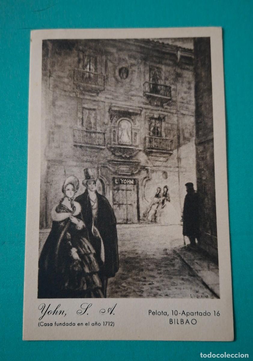 Cat&aacute;logos publicitarios: ANTIGUA TARJETA PUBLICIDAD FERRETERIA YOHN S. A. BILBAO, C/ PELOTA 10 - CASA FUNDADA EN 1712 .A3886A