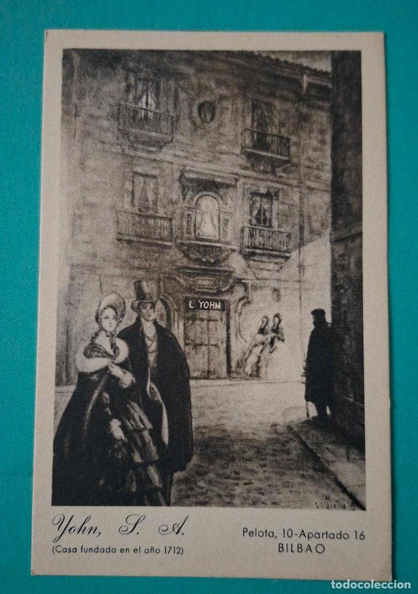 Cat&aacute;logos publicitarios: ANTIGUA TARJETA PUBLICIDAD FERRETERIA YOHN S. A. BILBAO, C/ PELOTA 10 - CASA FUNDADA EN 1712 .A3886B