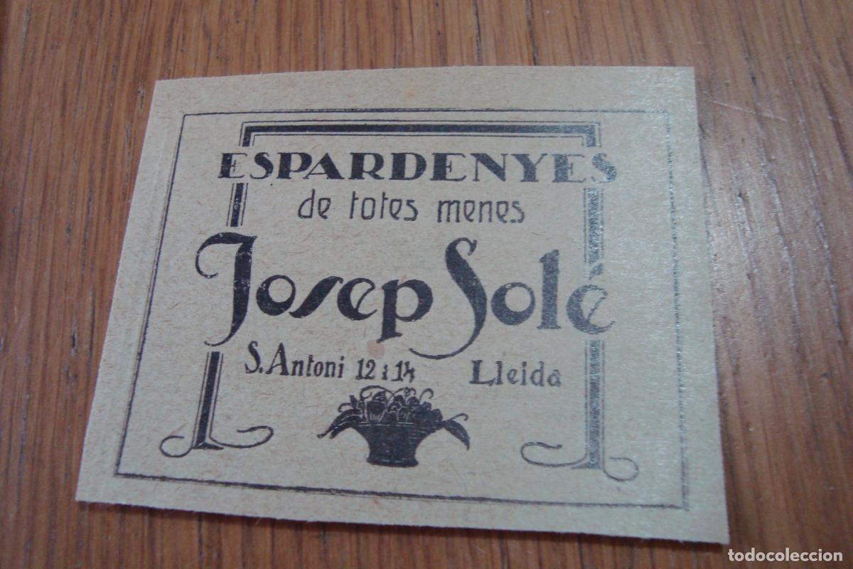 Cat&aacute;logos publicitarios: ANTIGUA PUBLICIDAD JOSEP SOL&Eacute;. ESRPADENYES TOTES MENES. LLEIDA