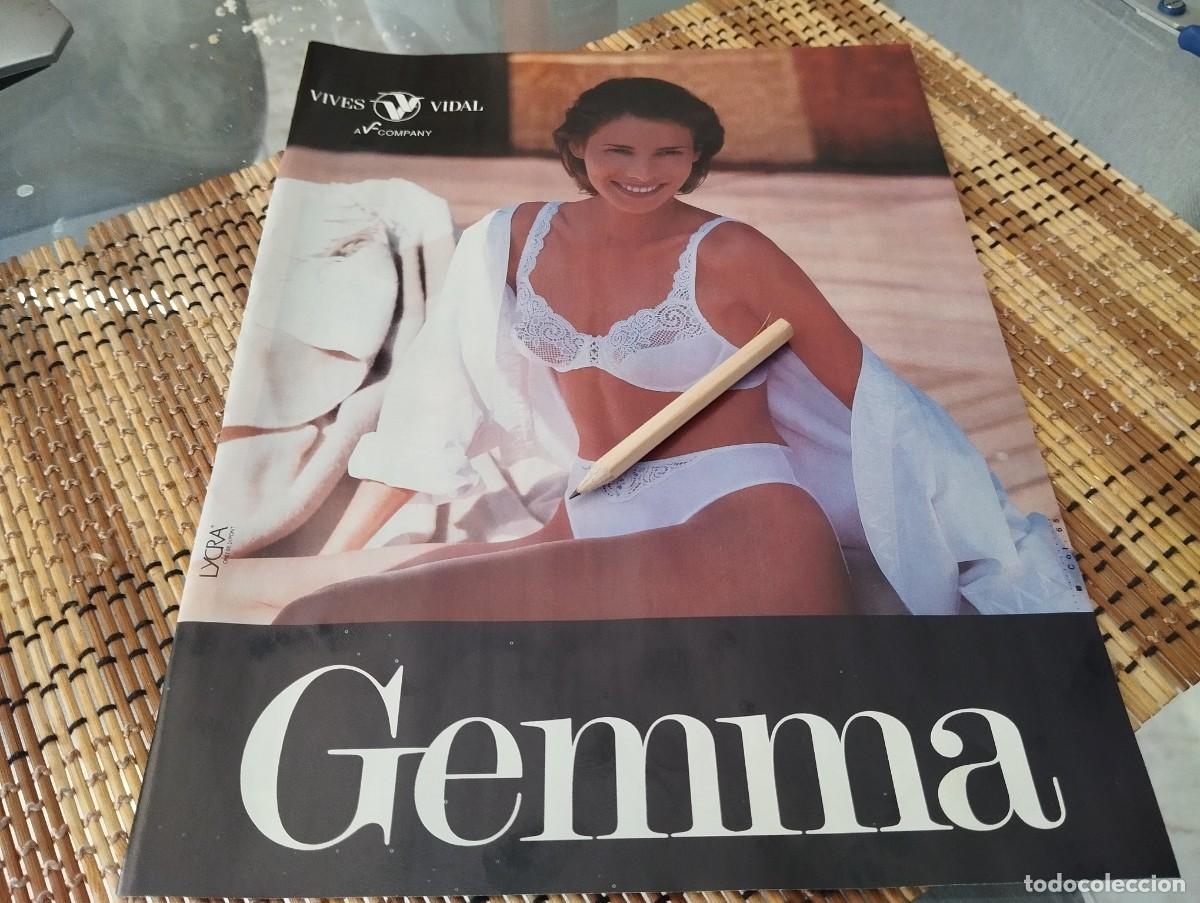 Cat&aacute;logos publicitarios: GEMMA ROPA INTERIOR INTIMA SEXY MUJER ANUNCIO PUBLICIDAD REVISTA REVISTA 1995 BONITO PARA ENMARCA