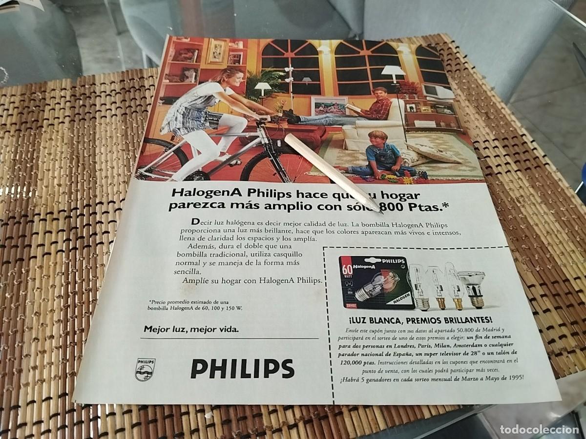 Cat&aacute;logos publicitarios: BOMBILLAS PHILIPS ANUNCIO PUBLICIDAD REVISTA REVISTA 1995 BONITO PARA ENMARCAR