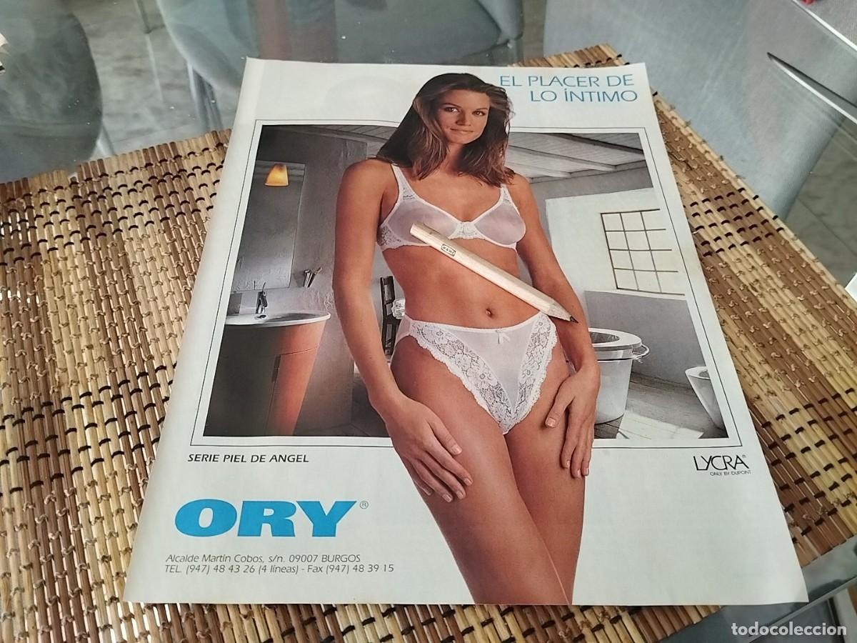 Cat&aacute;logos publicitarios: ORY LENCERIA ROPA INTERIOR INTIMA ANUNCIO PUBLICIDAD REVISTA REVISTA 1995 BONITO PARA ENMARCAR