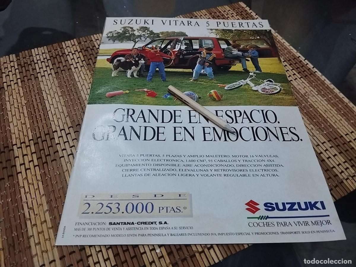 Cat&aacute;logos publicitarios: SUZUKI VITARA ANUNCIO PUBLICIDAD REVISTA 1995 BONITO PARA ENMARCAR