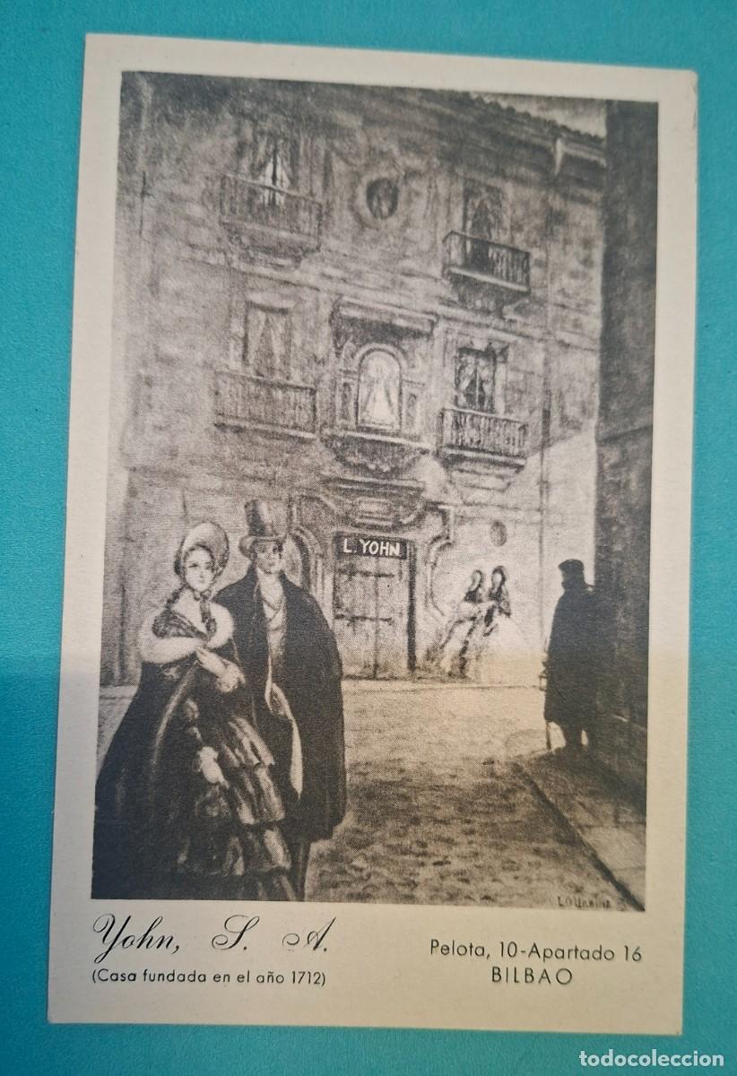 Cat&aacute;logos publicitarios: ANTIGUA TARJETA PUBLICIDAD FERRETERIA YOHN S. A. BILBAO, C/ PELOTA 10 - CASA FUNDADA EN 1712 .A3886C