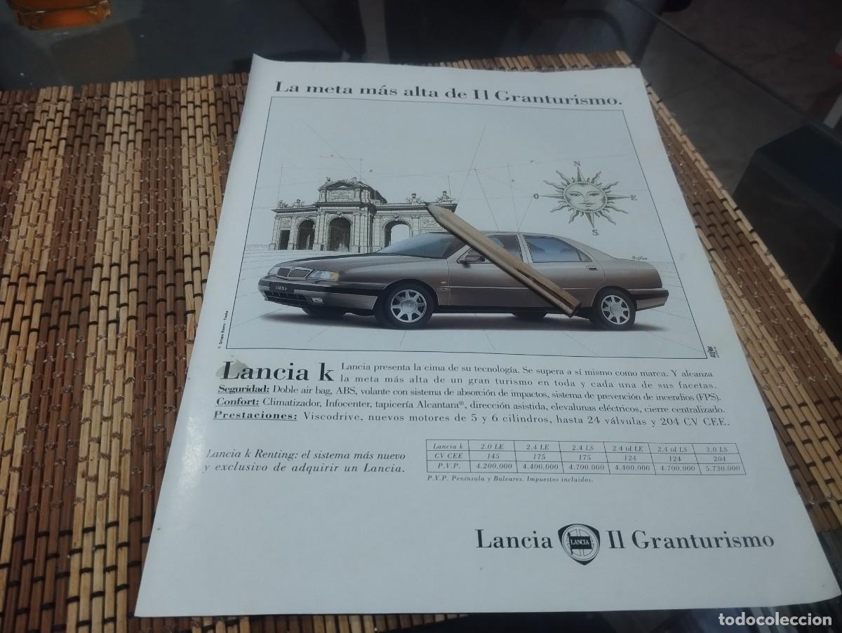 Cat&aacute;logos publicitarios: COCHE LANCIA K ANUNCIO PUBLICIDAD REVISTA 1995