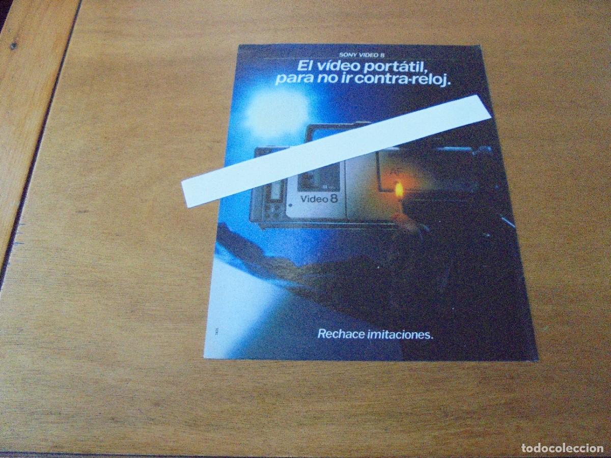 Cat&aacute;logos publicitarios: PUBLICIDAD 1987: SONY VIDEO 8