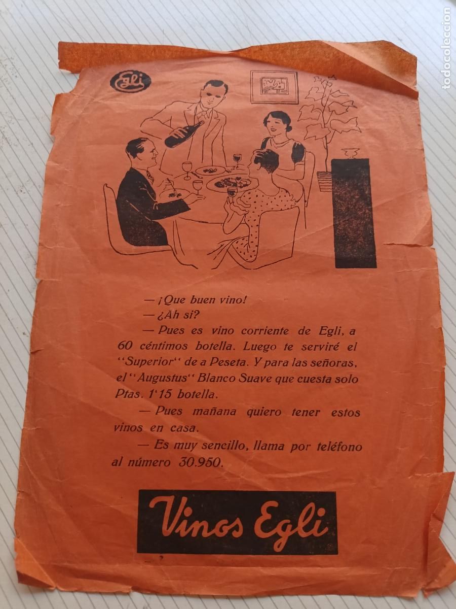 Cat&aacute;logos publicitarios: Publicidad de vinos Egli - Foto 1