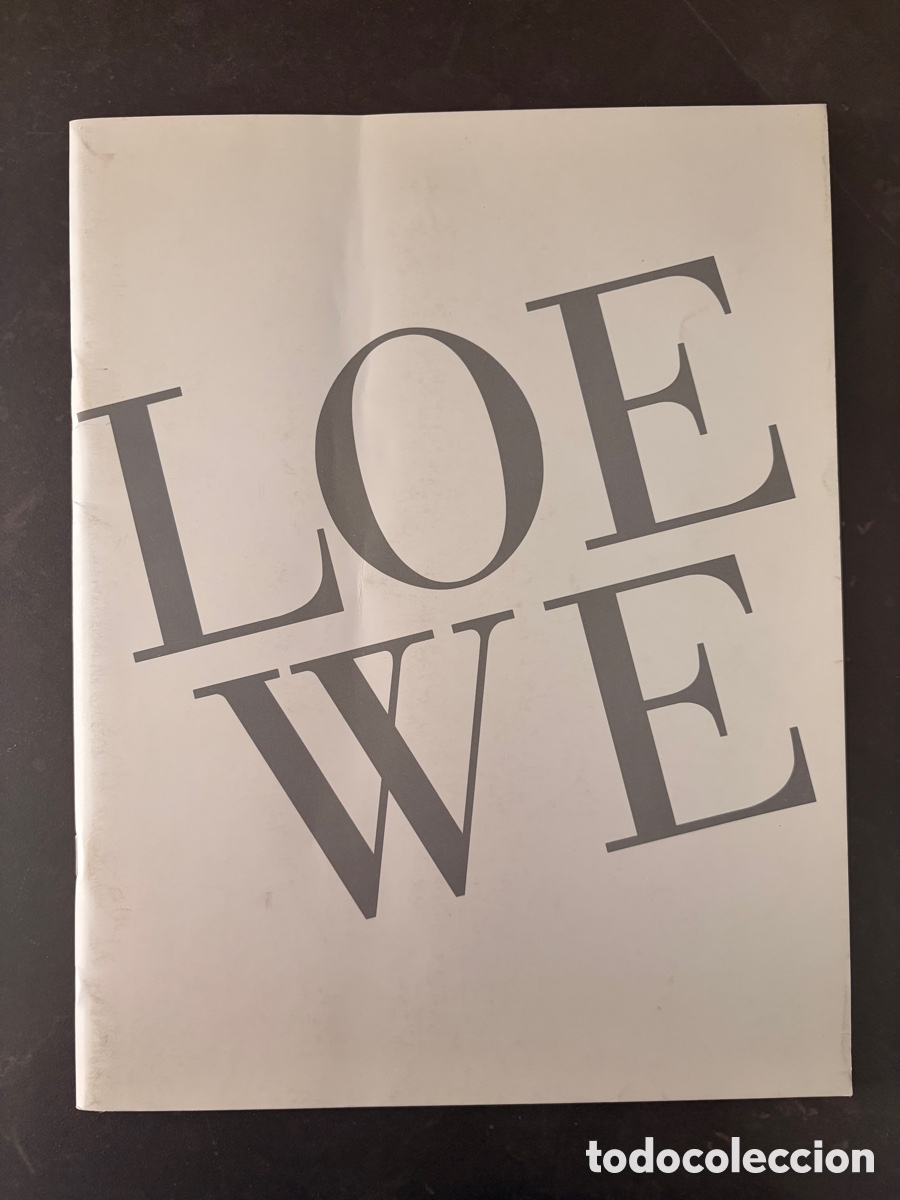 Cat&aacute;logos publicitarios: Catalogo de complementos Loewe Noviembre 1990 con carta del Dtor General