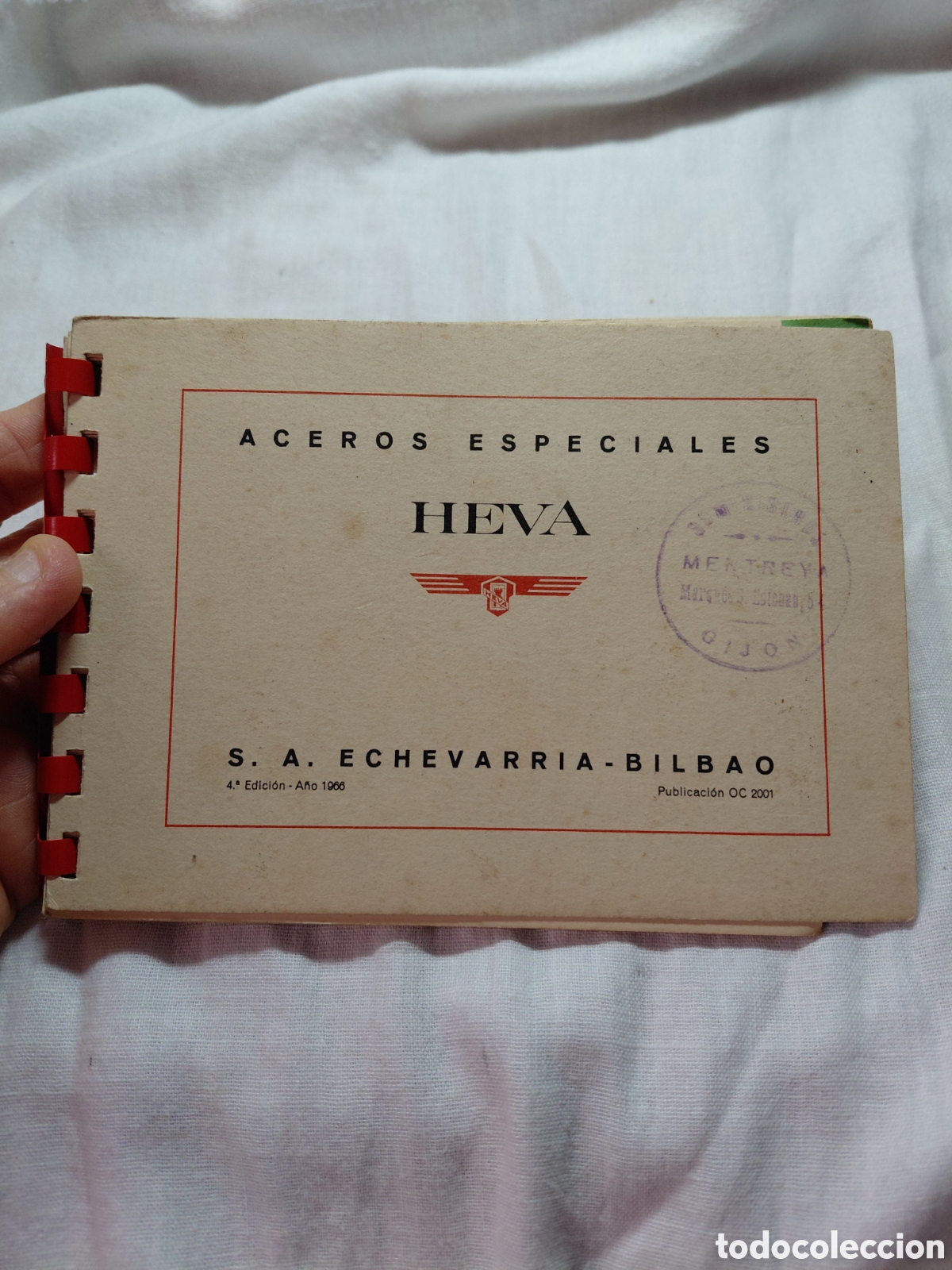Cat&aacute;logos publicitarios: ACEROS ESPECIALES HEVA.S.A.ECHEVARRIA-BILBAO.A&Ntilde;O 1966