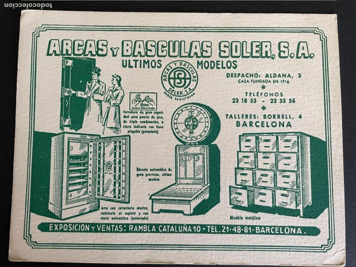 Cat&aacute;logos publicitarios: PUBLICIDAD ARCAS Y BASCULAS SOLER, SA (BARCELONA)
