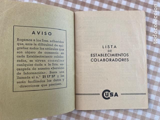 Cat&aacute;logos publicitarios: CUSA COMPRADORES UNIDOS SA , BARCELONA 1954 - Foto 3