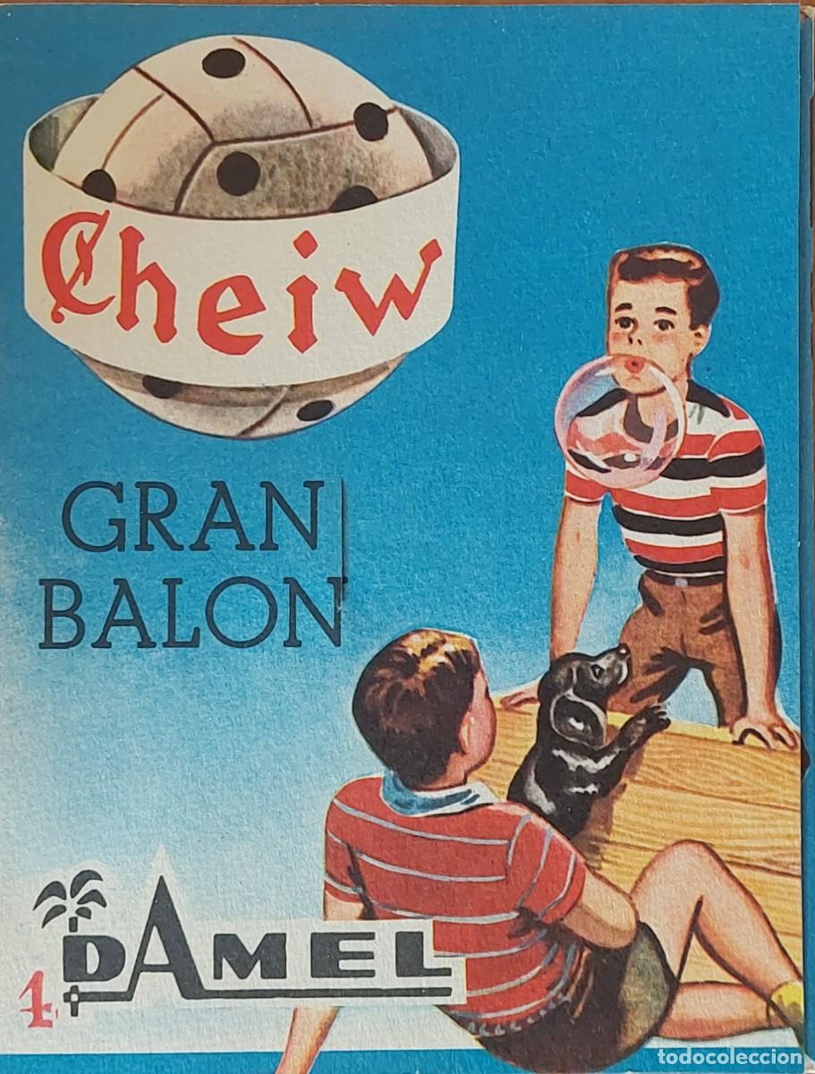 Cat&aacute;logos publicitarios: ANTIGUO CUADERNO DE PUBLICIDAD ( JUEGO DE F&Uacute;TBOL ) DE CHICLE DAMEL 1960