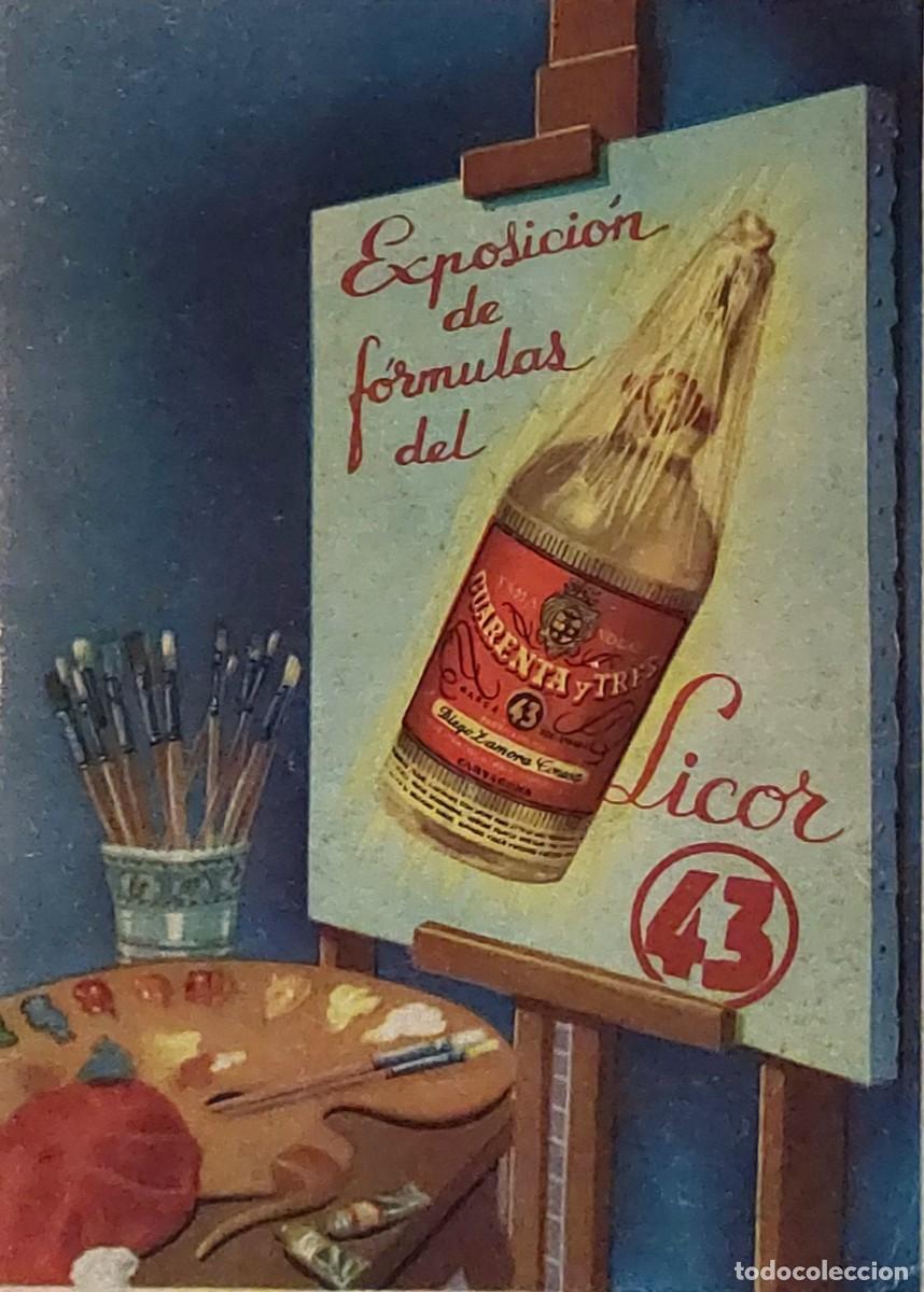 Cat&aacute;logos publicitarios: ANTIGUO CUADERNO PUBLICIDAD ( F&Oacute;RMULAS LICOR 43 ) 1950