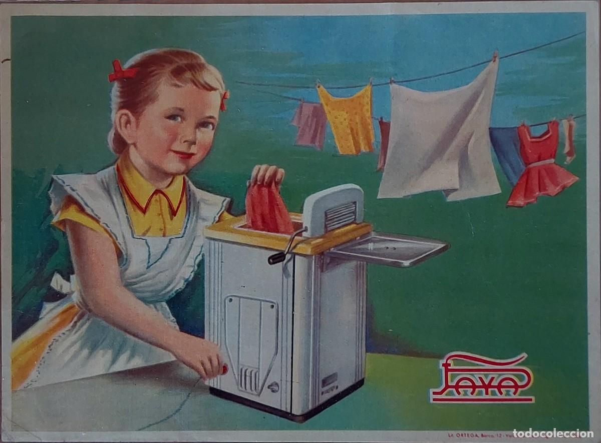 Cat&aacute;logos publicitarios: ANTIGUA LAMINA DE PUBLICIDAD JUGUETES ( LAVADORA PAYA ) de 1960.