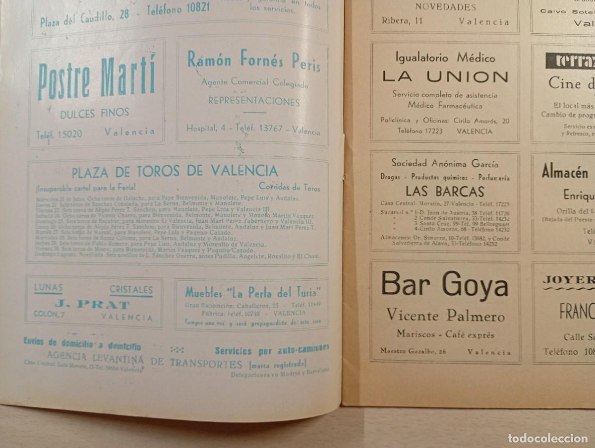 Cat&aacute;logos publicitarios: VALENCIA. FERIA DE JULIO 1943. PROGRAMA OFICIAL - Foto 3