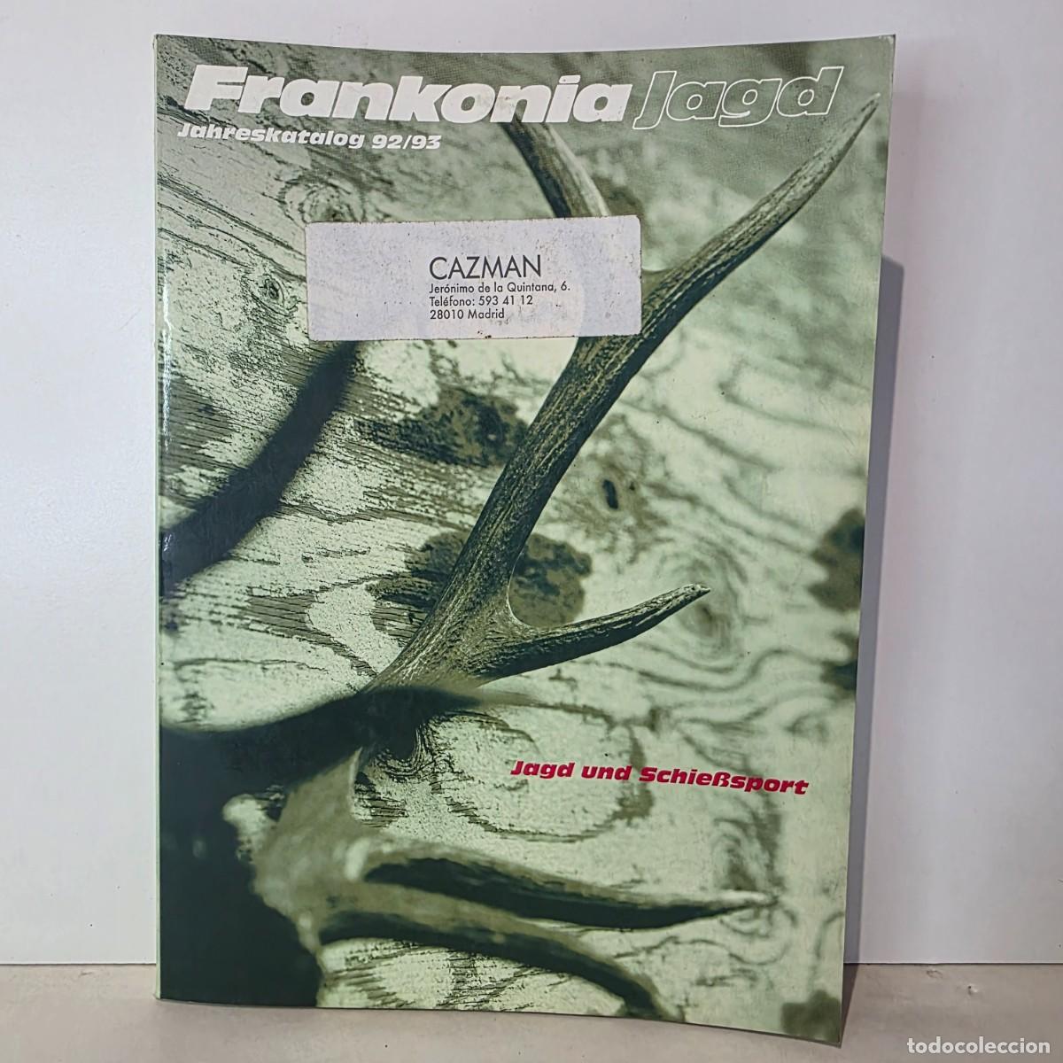 Cat&aacute;logos publicitarios: Cat&aacute;logo Frankonia Jagd 1992-1993 Alemania Caza Tiro Deportivo Armas &Oacute;ptica Munici&oacute;n