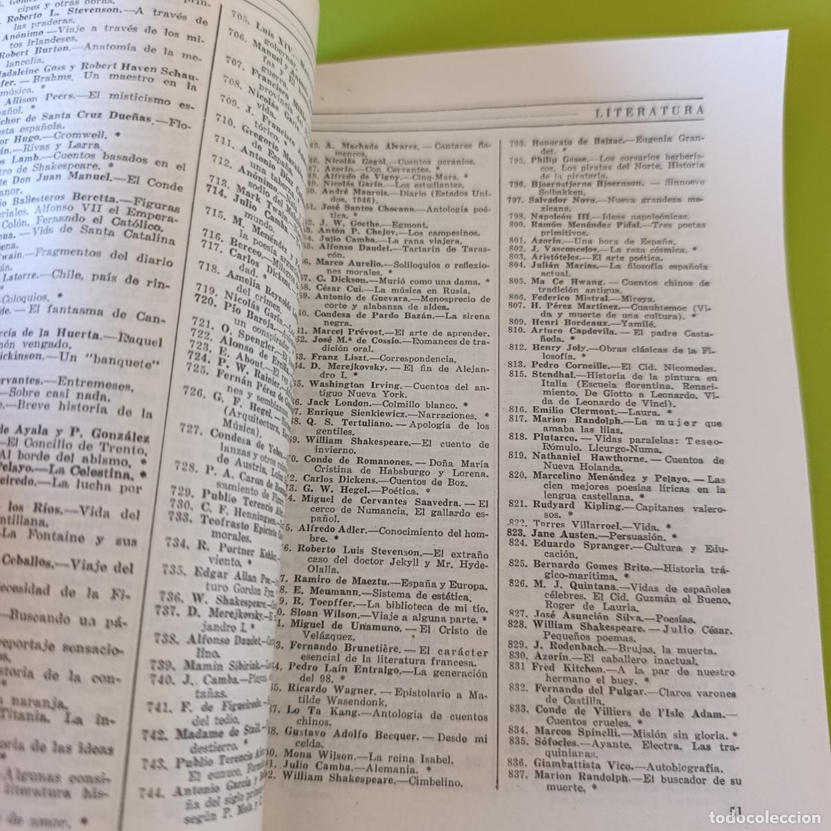 Cat&aacute;logos publicitarios: CATALOGO GENERAL DE LIBROS 1953. ESPASA-CALPE - Foto 2