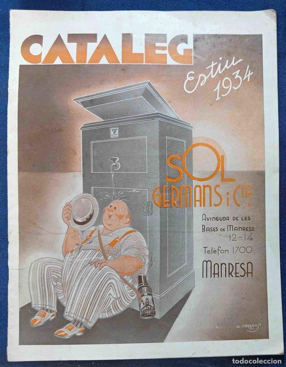 Cat&aacute;logos publicitarios: CAT&Aacute;LOGO. CAT&Agrave;LEG ESTIU 1934. SOL GERMANS Y CIA. FERRETERIA. MANRESA.