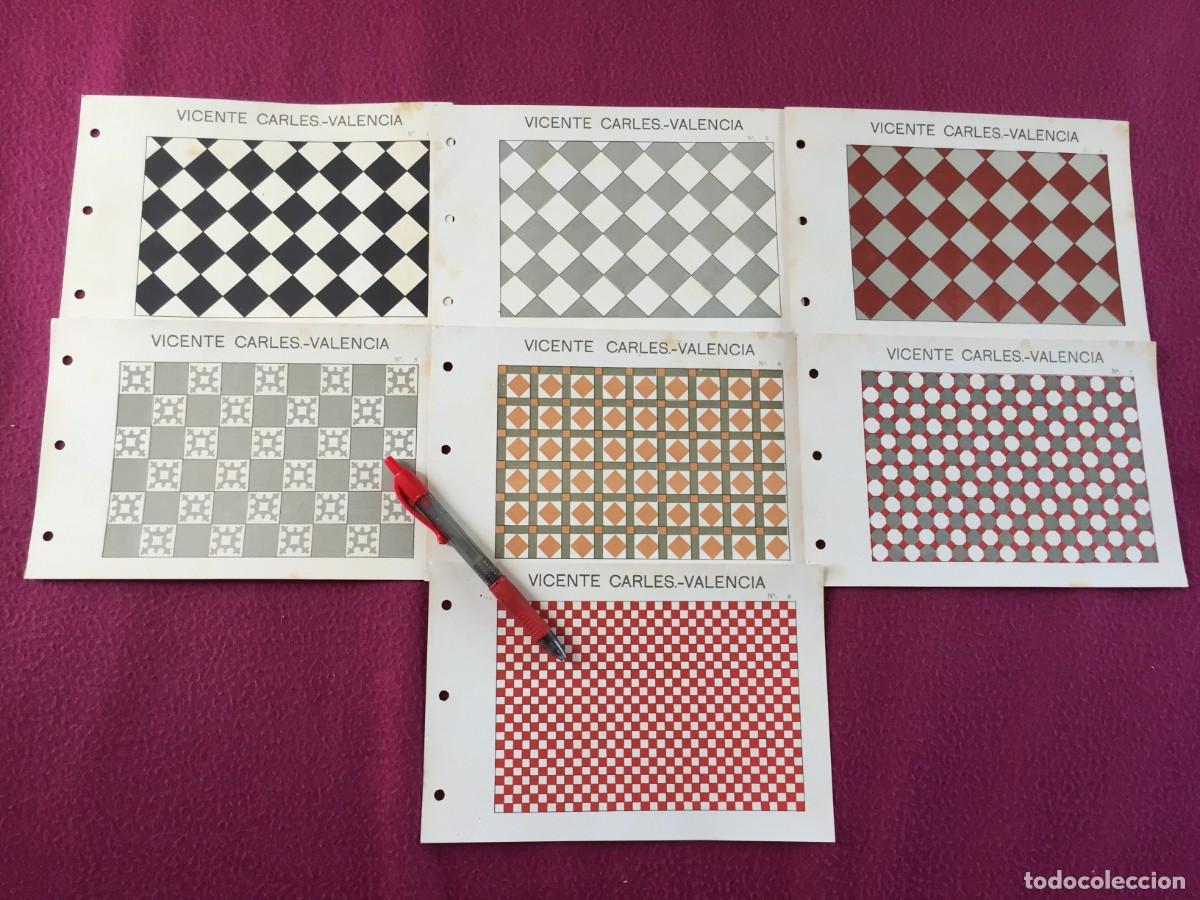 Cat&aacute;logos publicitarios: Fichas del Cat&agrave;logo publicitario de la F&agrave;brica de Mosaicos Hidr&agrave;ulicos de Vicente Carles - Valencia