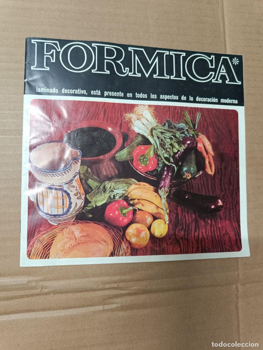 Cat&aacute;logos publicitarios: ANTIGUO FOLLETO PUBLICITARIO, FORMICA LAMINADO DECORATIVO, COCINAS, A&Ntilde;OS 60, CON SELLO VALENCIA -P24