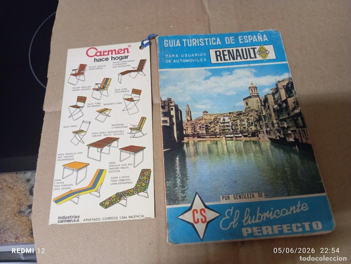 Cat&aacute;logos publicitarios: GUIA TURISTICA DE ESPA&Ntilde;A RENAULT 1964 / 188 PAGINAS