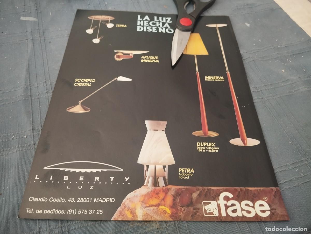 Cat&aacute;logos publicitarios: LAMPARAS FASE ANUNCIO PUBLICADO REVISTA 1995 BONITO PARA ENMARCAR