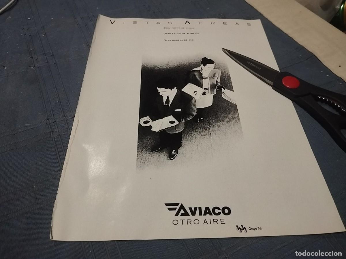 Cat&aacute;logos publicitarios: LINEAS AEREAS AVIACO ANUNCIO PUBLICIDAD REVISTA 1991 BONITO PARA ENMARCAR