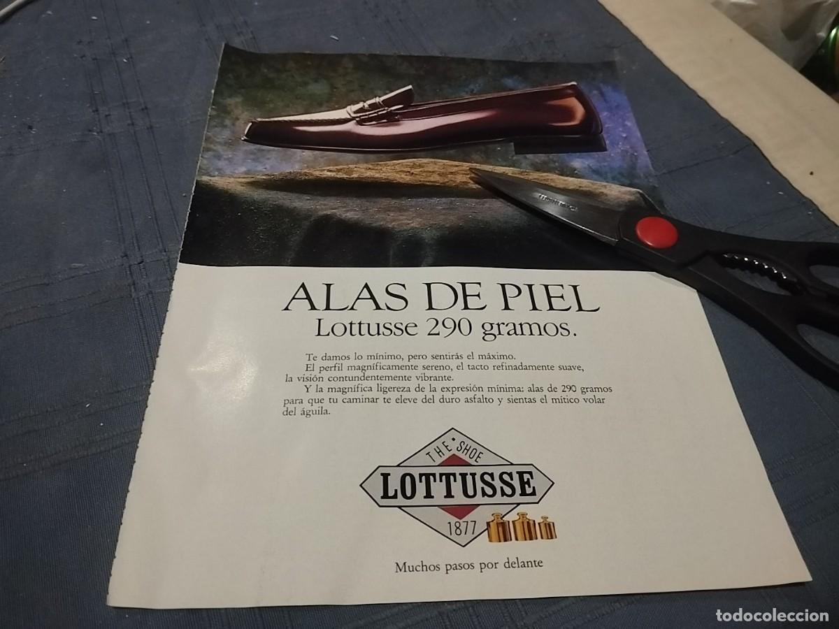 Cat&aacute;logos publicitarios: ZAPATO PIEL LOTTUSSE ANUNCIO PUBLICIDAD REVISTA 1991 BONITO PARA ENMARCAR