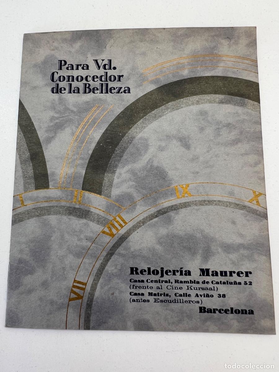 Cat&aacute;logos publicit&aacute;rios: CATALOGO PUBLICITARIO DE RELOJES VULCAIN A&Ntilde;OS 20 RELOJERIA MAURER
