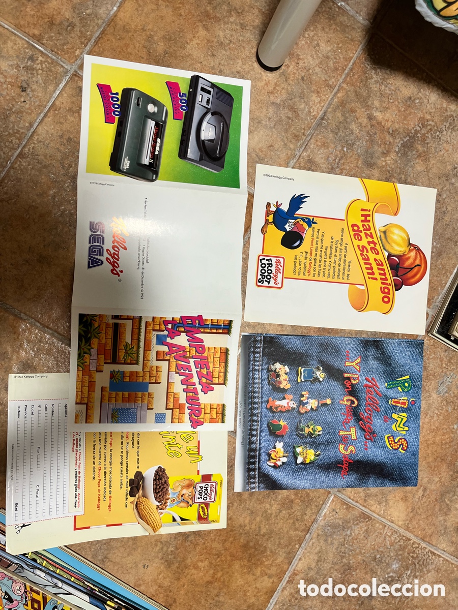 Cat&aacute;logos publicitarios: Blas86A lote promocional kellogg&rsquo;s espa&ntilde;a game gear buen estado din a4