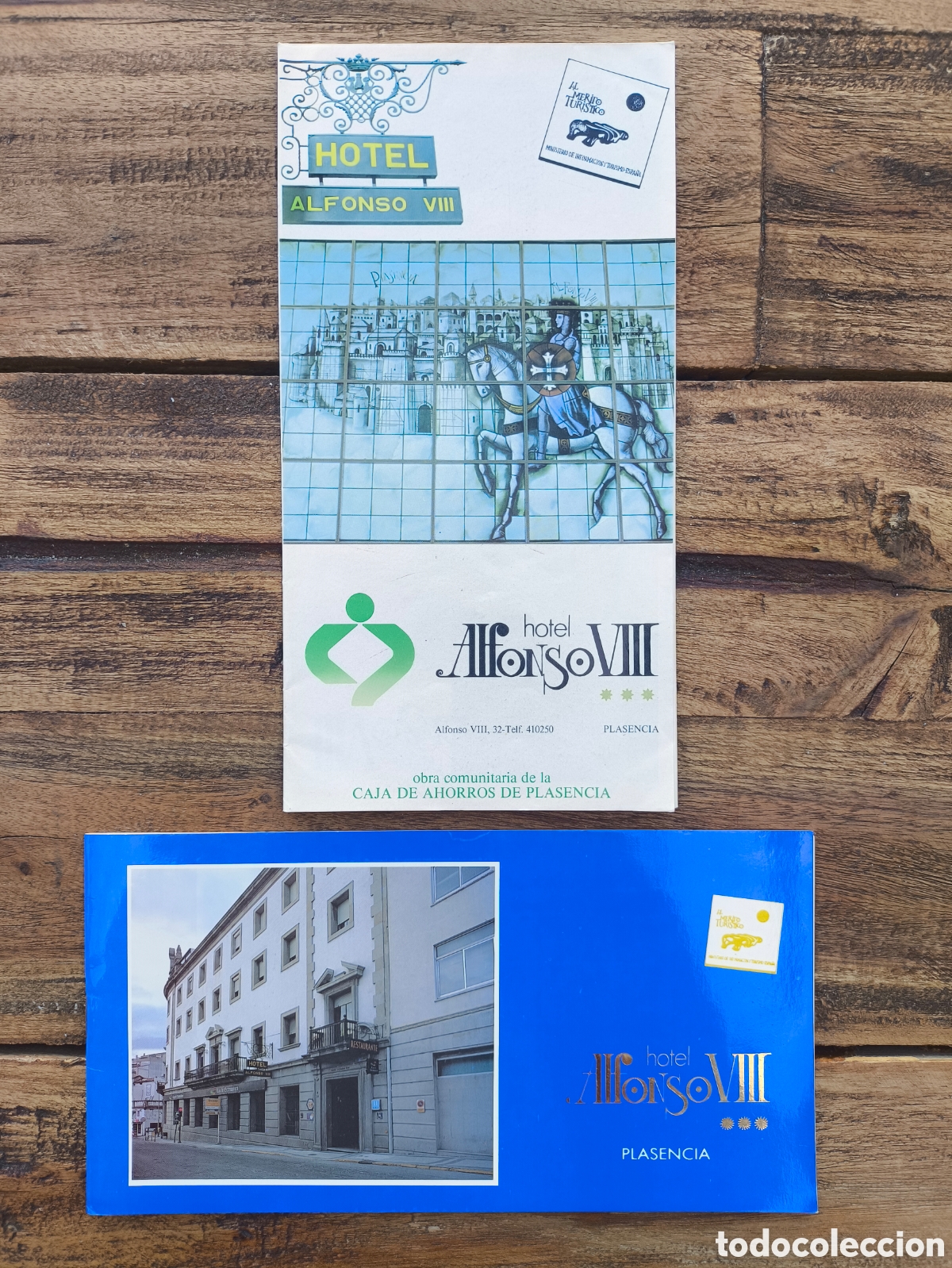 Cat&aacute;logos publicitarios: Lote folletos guia informaci&oacute;n publicidad servicios Hotel Alfonso VIII Plasencia C&aacute;ceres