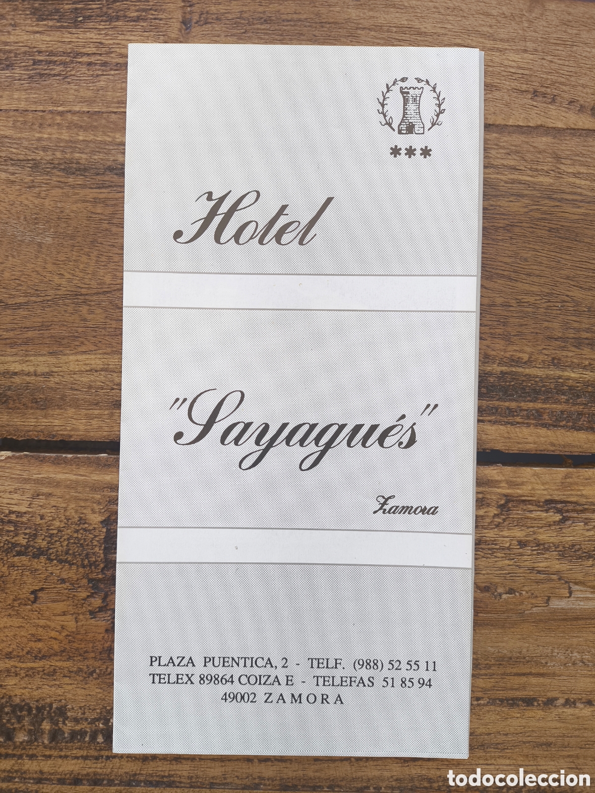 Cat&aacute;logos publicitarios: Folleto guia informaci&oacute;n publicidad servicios Hotel Sayagu&eacute;s Zamora