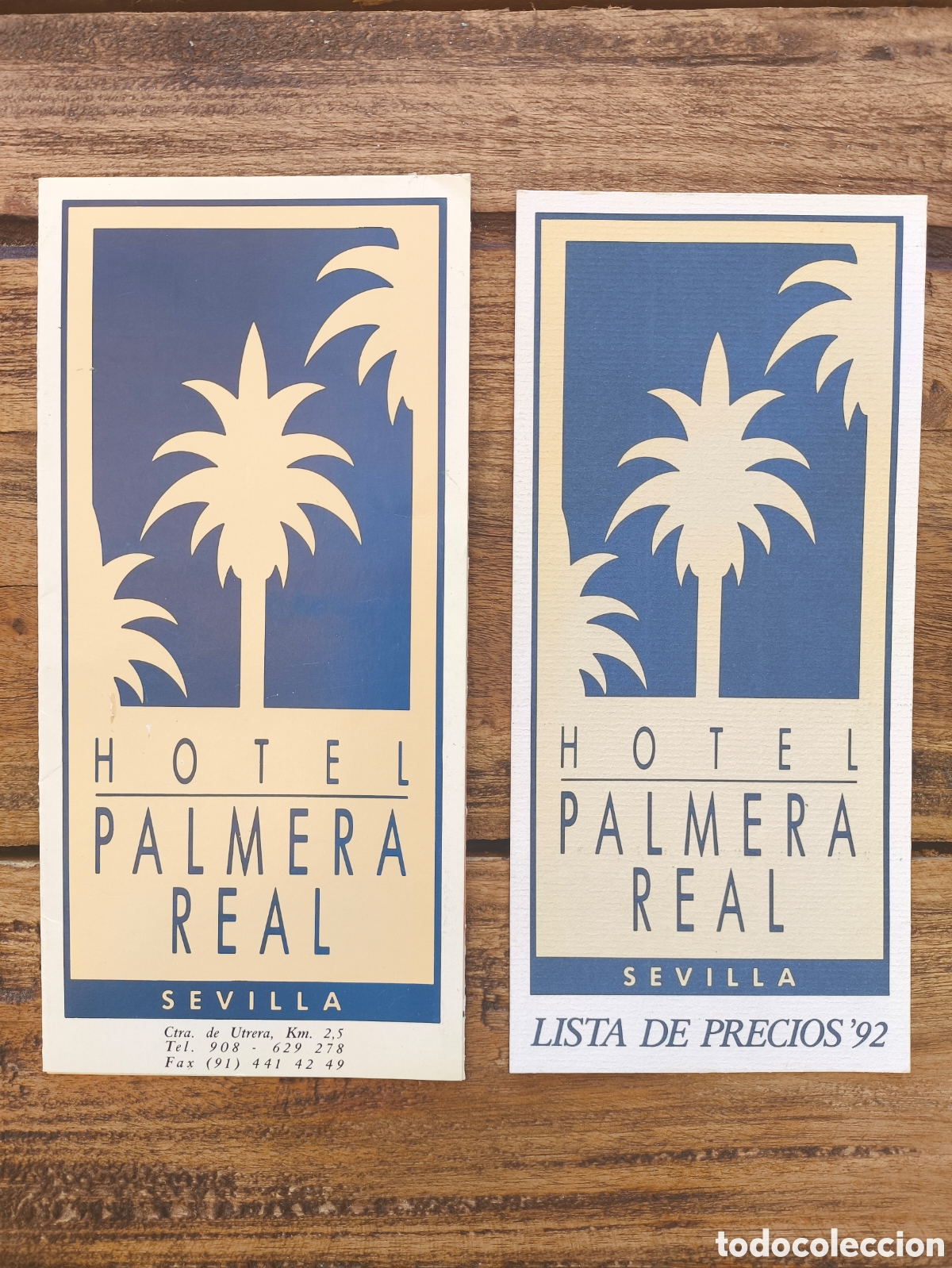 Cat&aacute;logos publicitarios: Lote folletos guia informaci&oacute;n publicidad servicios tarifas Hotel Palmera Real Sevilla