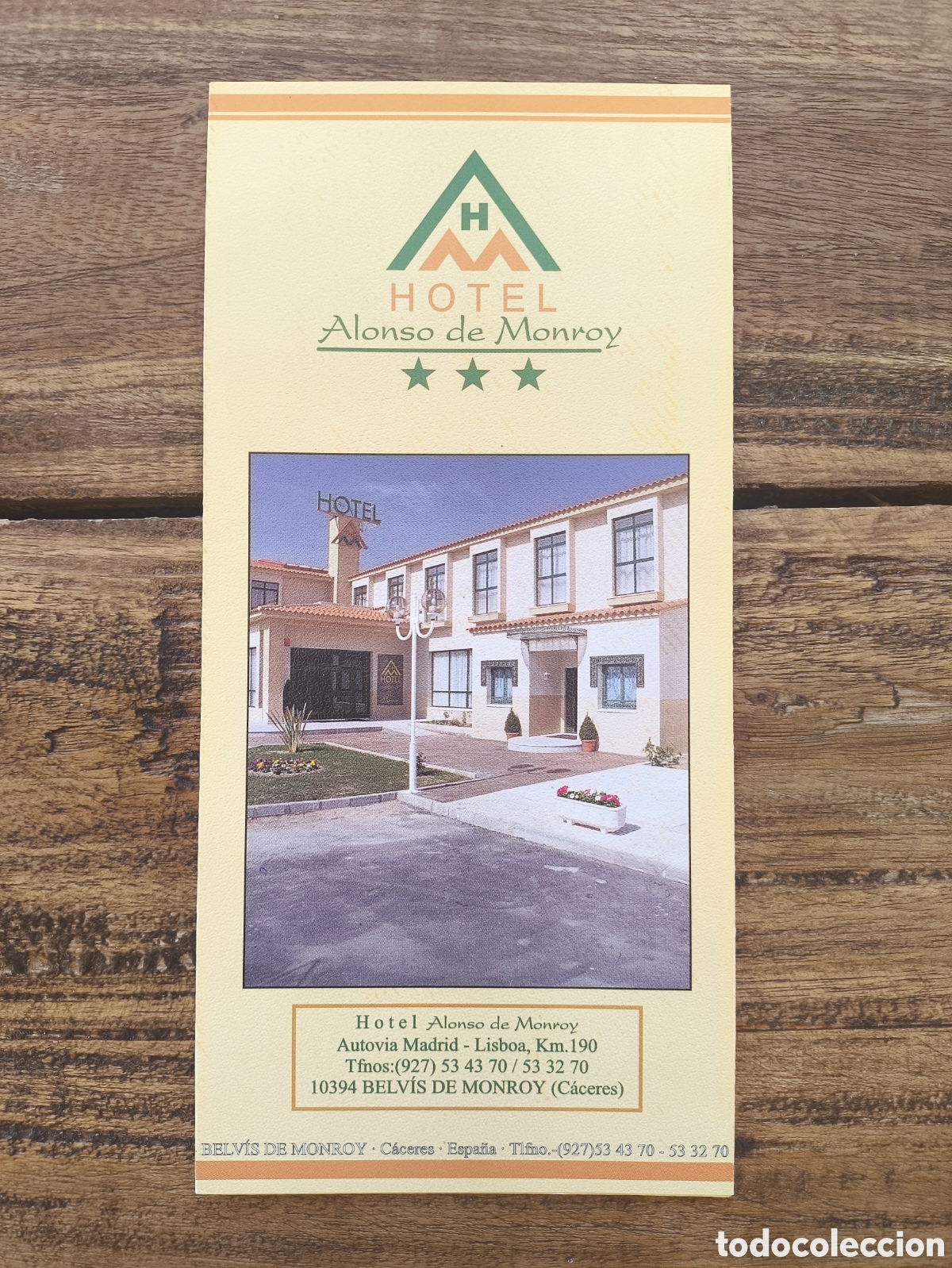Cat&aacute;logos publicitarios: Folleto guia informaci&oacute;n publicidad servicios Hotel Alonso de Monroy Belv&iacute;s de Monroy C&aacute;ceres