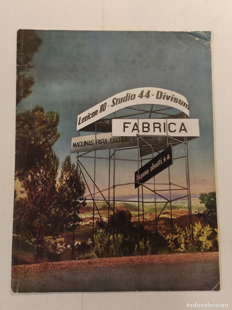 Cat&aacute;logos publicitarios: MAQUINAS DE ESCRIBIR HISPANO OLIVETTI - A&Ntilde;O 1961 - CATALOGO DE PUBLICIDAD -VER FOTOS-(V-28.204)
