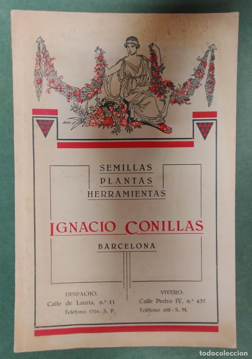 Cat&aacute;logos publicitarios: CATALOGO SEMILLAS,PLANTAS,HERRAMIENTAS. IGNACIO CONILLAS,BARCELONA A&Ntilde;O 1927 PUBLICIDAD