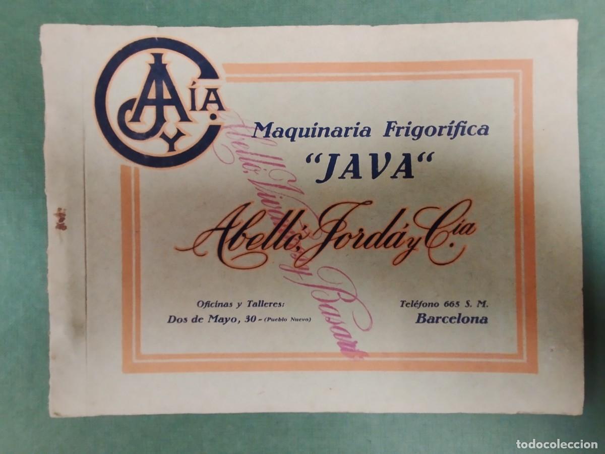 Cat&aacute;logos publicitarios: CATALOGO MAQUINARIA FRIGORIFICA ABELLO JORDA &rdquo;JAVA&rdquo; BARCELONA VILAFRANCA MISLATA