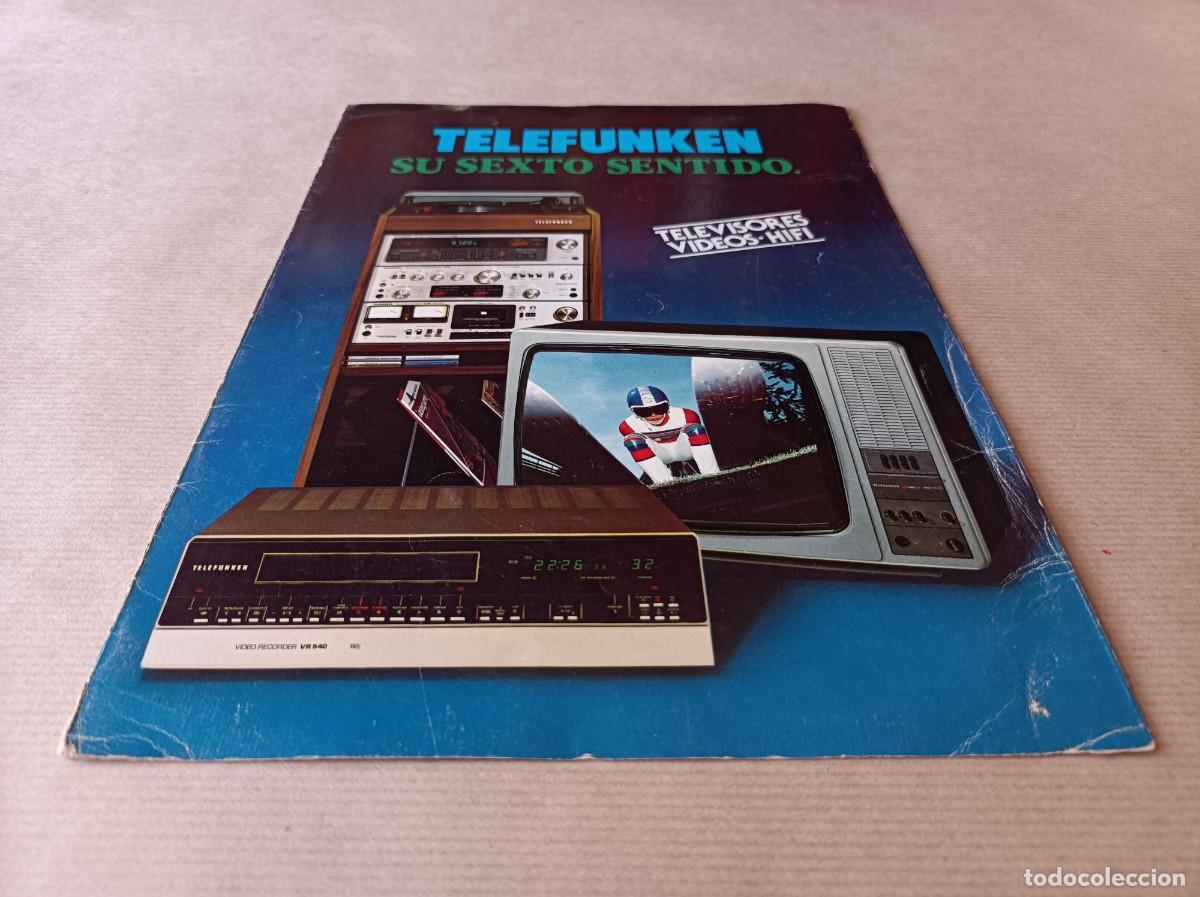 Cat&aacute;logos publicitarios: PUBLICIDAD TELEFUNKEN SU SEXTO SENTIDO TELEVISORES V&Iacute;DEOS HIFI