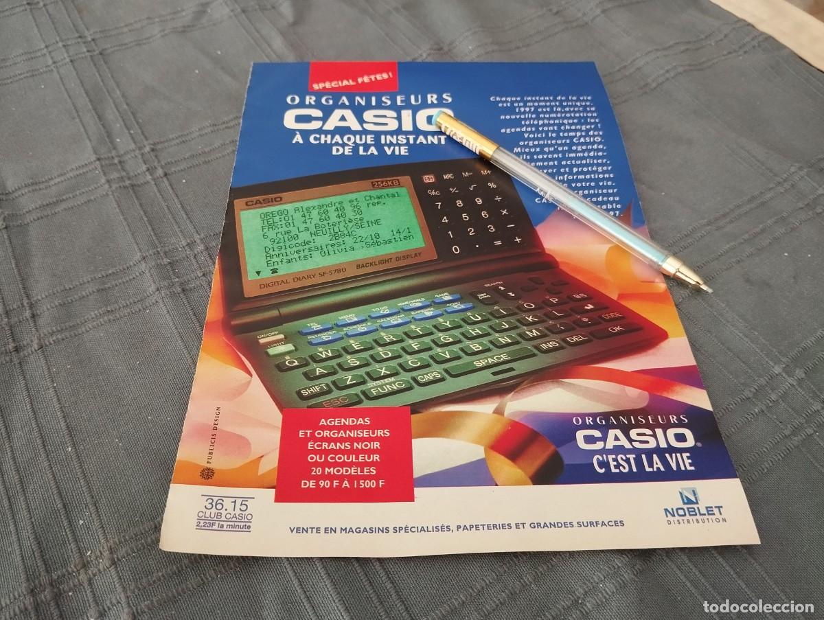 Cat&aacute;logos publicitarios: ORGANIZADOR CASIO ANUNCIO PUBLICIDAD REVISTA EN ALEM&Aacute;N 1996 BONITO PARA ENMARCAR