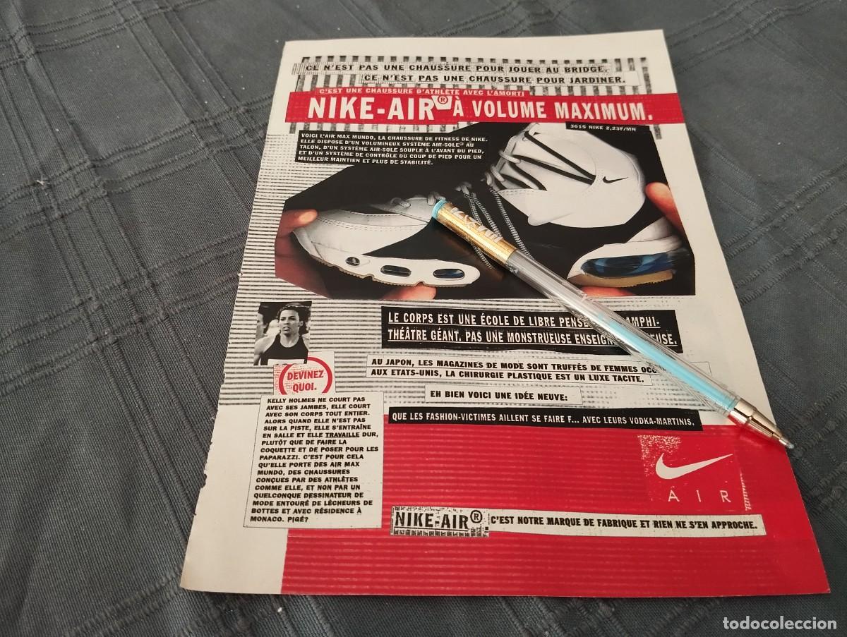 Cat&aacute;logos publicitarios: NIKE AIR ZAPATILLAS ANUNCIO PUBLICIDAD REVISTA EN ALEM&Aacute;N 1996 BONITO PARA ENMARCAR