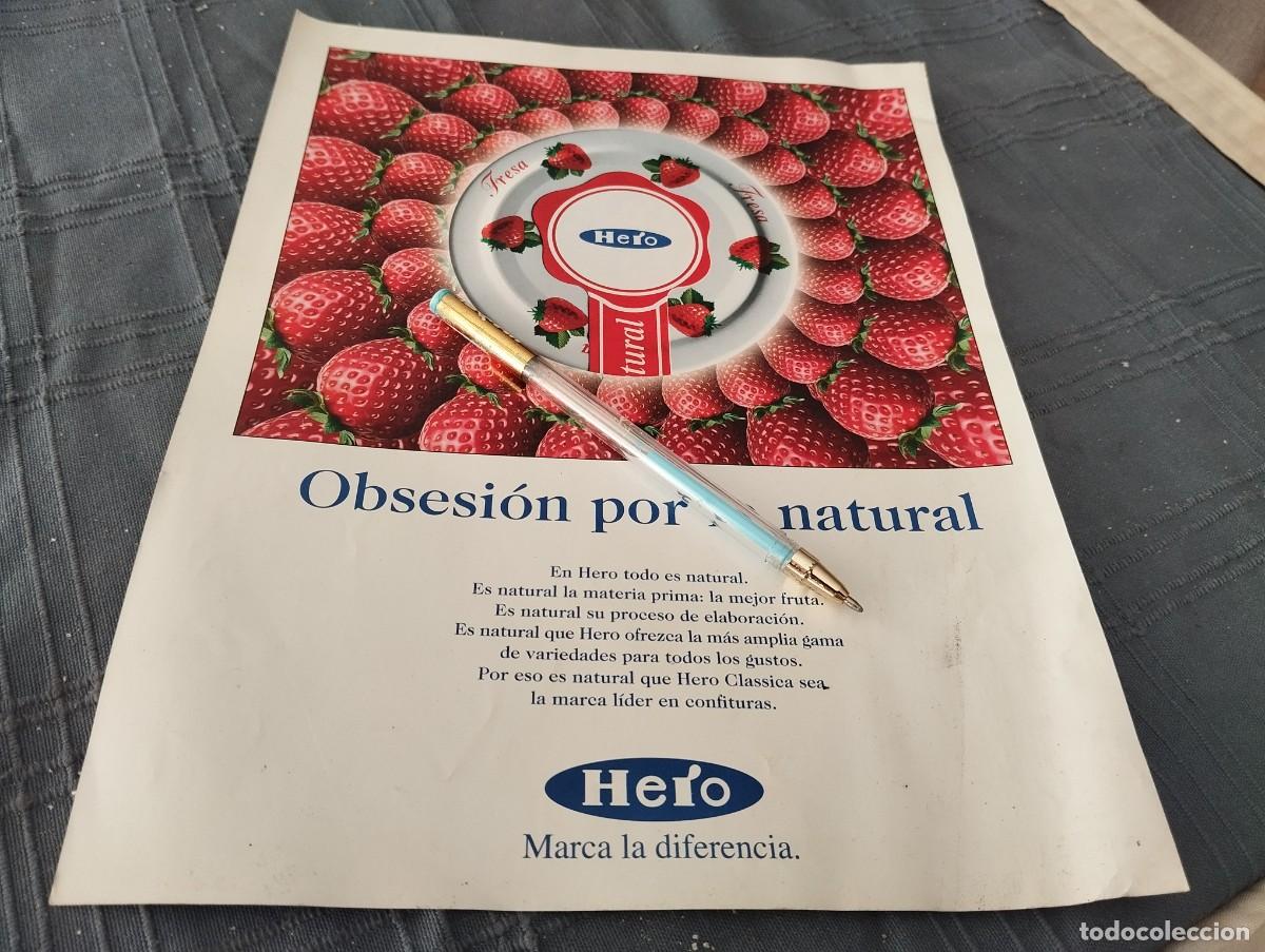 Cat&aacute;logos publicitarios: HERO MERMELADA FRESA ANUNCIO PUBLICIDAD REVISTA EN ALEM&Aacute;N 1996 BONITO PARA ENMARCAR