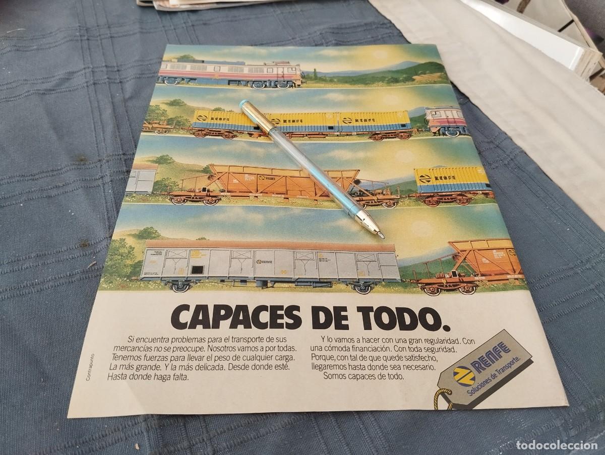 Cat&aacute;logos publicitarios: RENFE TRENES ANUNCIO PUBLICIDAD REVISTA 1988 BONITO PARA ENMARCAR