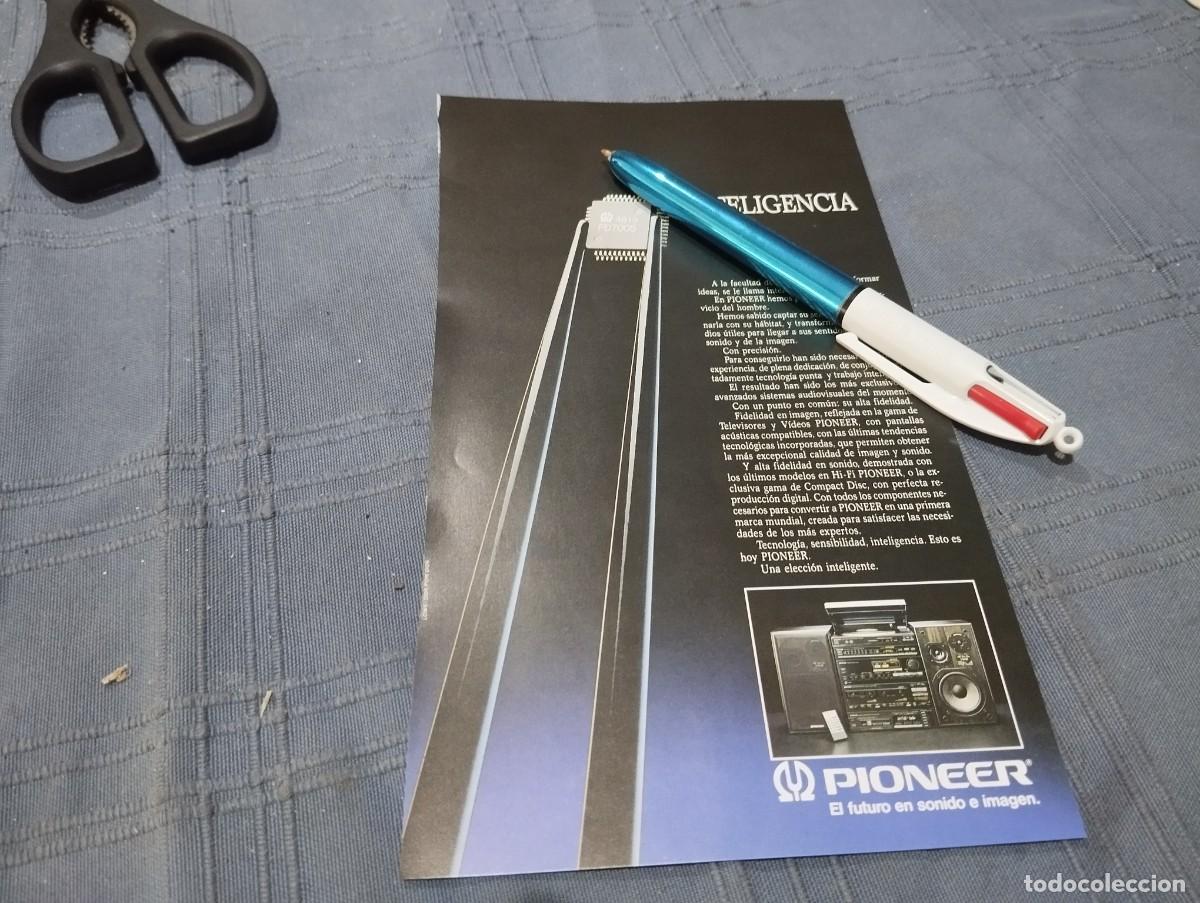 Cat&aacute;logos publicitarios: PIONEER CADENA MUSICA ANUNCIO PUBLICIDAD REVISTA BONITO PARA ENMARCAR