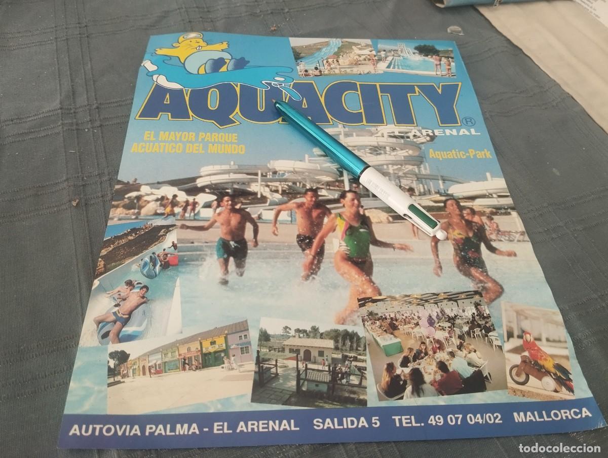 Cat&aacute;logos publicitarios: AQUACITY PARQUE ACU&Aacute;TICO EL ARENAL MALLORCA ANUNCIO PUBLICIDAD REVISTA A&Ntilde;OS 90 BONITO PARA ENMARCAR