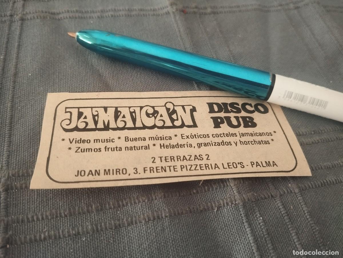 Cat&aacute;logos publicitarios: JAMAICA'N DISCO PUB PALMA MALLORCA ANUNCIO PUBLICIDAD 1987