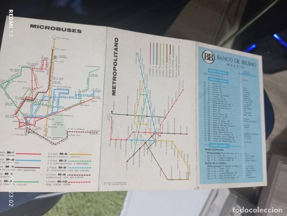 Cat&aacute;logos publicitarios: BB BANCO BILBAO / METROPOLITANO -MICROBUSES-AUTOBUSES -TRANVIAS -MADRID 1970